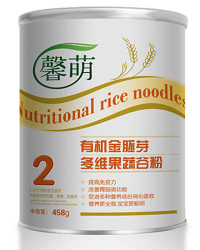 馨萌有機(jī)金胚芽多維果蔬谷粉2段