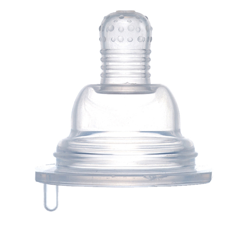 華林貝比標準口徑M孔黃金三角奶嘴(2入)