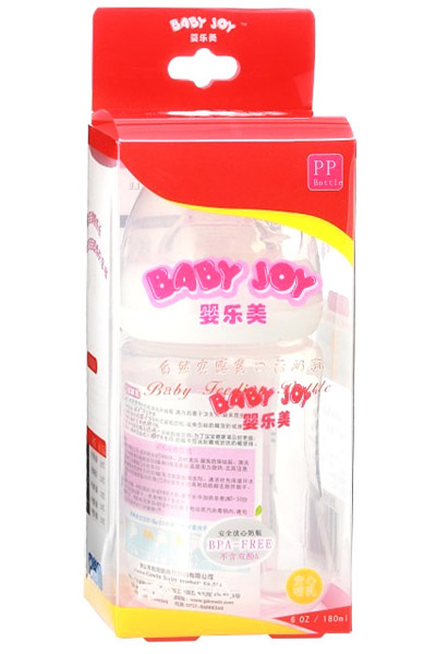 嬰樂(lè)美180ml自然實(shí)感寬口徑PP奶瓶