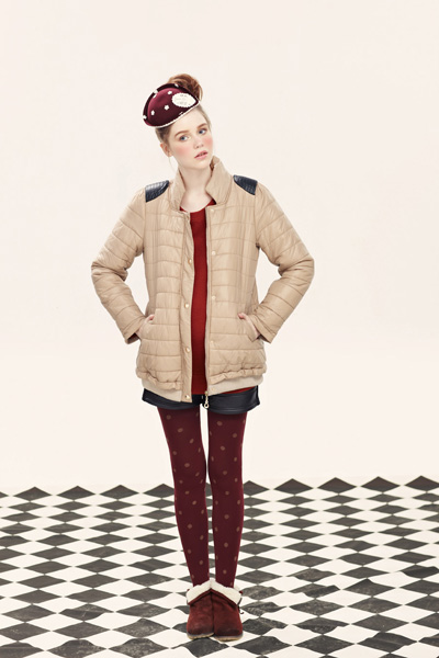 38周米黃色時尚潮流棉衣