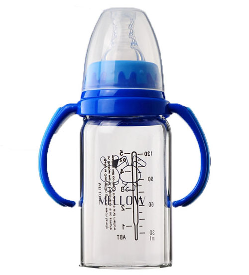 美啦美啦嬰幼兒藍(lán)色奶瓶