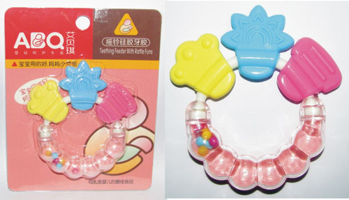 艾貝琪嬰兒硅膠搖鈴