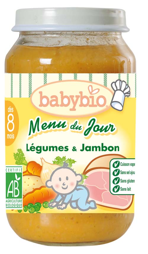 babybio田園蔬菜火腿泥