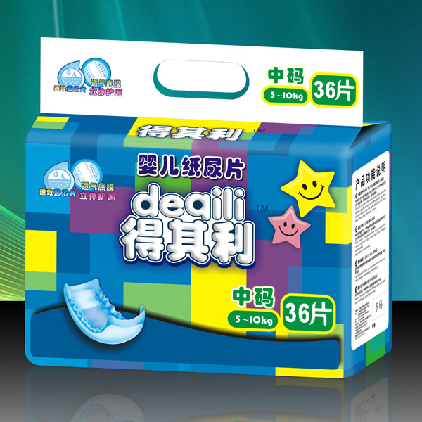 得其利嬰兒紙尿片中碼36片