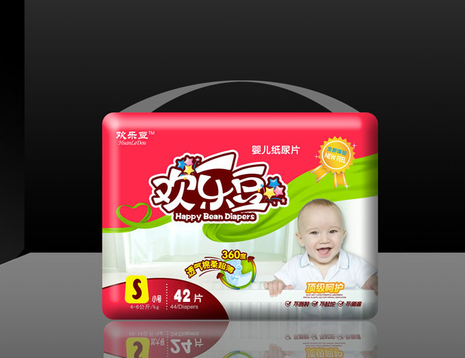 歡樂(lè)豆紙尿片棉S號(hào)