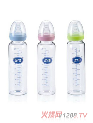愛娃寶晶鉆玻璃奶瓶240ML