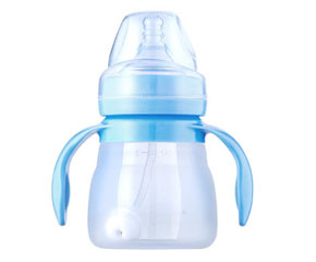 140ml寬口硅膠奶瓶自動(dòng)握把