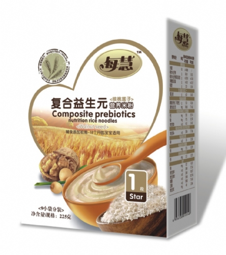 每慧核桃蓮子復(fù)合益生元米粉1段(盒裝)