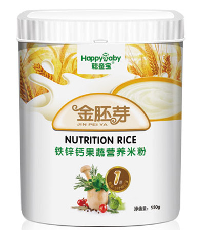 聰童寶鐵鋅鈣果蔬金胚芽米粉1段