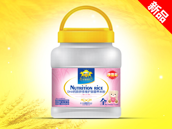 金盾愛嬰DHA鈣鐵鋅多維護腸米粉