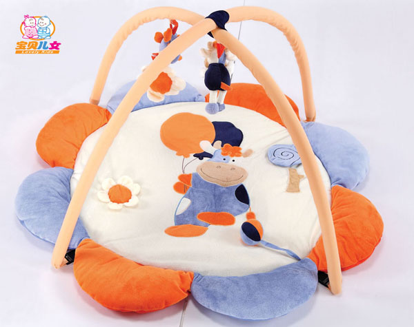 寶貝兒女花朵游戲墊