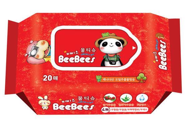 金貝柔草莓蘆薈嬰兒濕巾20片