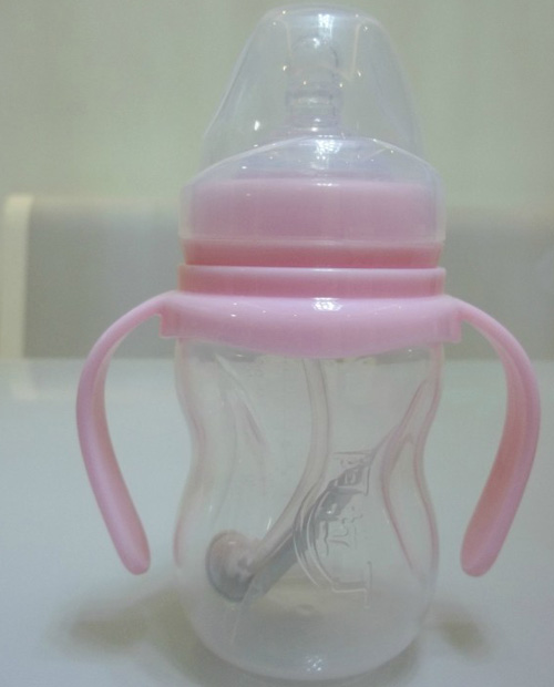 阿拉丁雙柄自動(dòng)奶瓶粉色