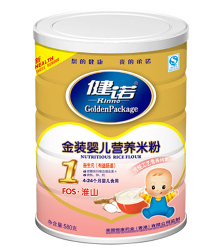 健諾FOS淮山嬰兒營(yíng)養(yǎng)米粉(粉狀)1段聽裝