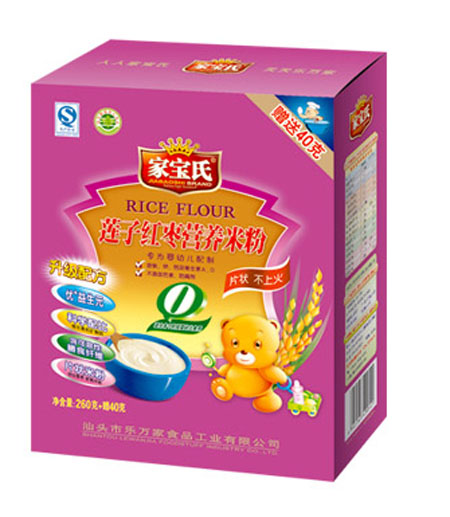 家寶氏蓮子紅棗營(yíng)養(yǎng)米粉0段