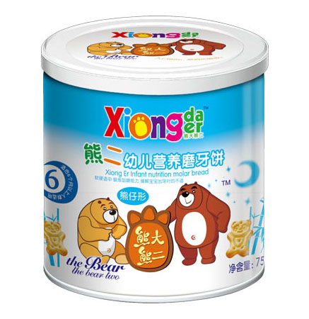熊大熊二牌熊二幼兒營養(yǎng)磨牙餅(熊仔形)