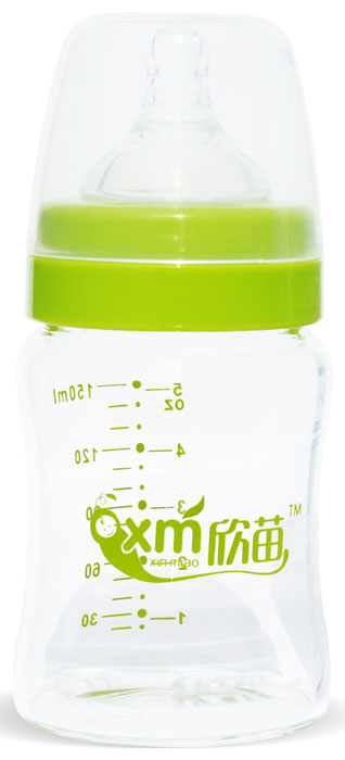 欣苗5安寬口玻璃奶瓶150ml