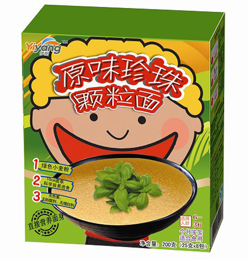 伊陽原味珍珠顆粒面200g1