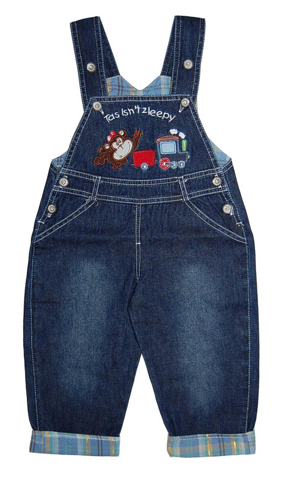 嬰比迪牛仔拖拉機(jī)背帶褲