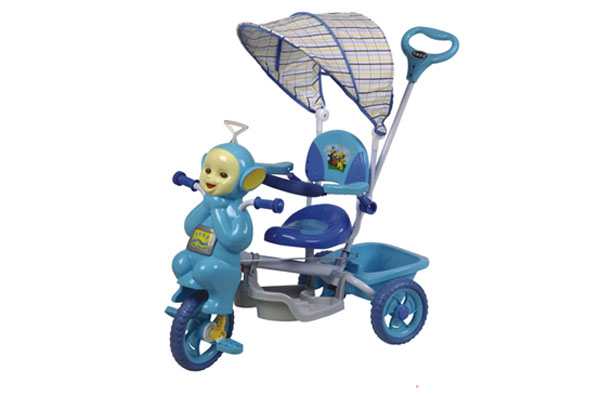 金六一藍(lán)色卡通三輪童車