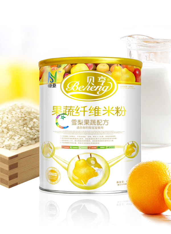 貝亨0段雪梨果蔬配方果蔬纖維米粉