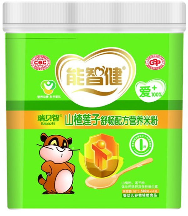 能智健568g山楂蓮子舒暢配方營養(yǎng)米粉(1段)