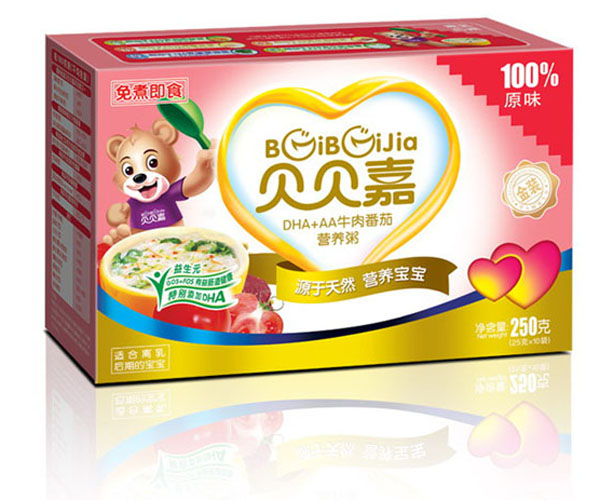 貝貝嘉DHA+AA牛肉番茄營(yíng)養(yǎng)粥
