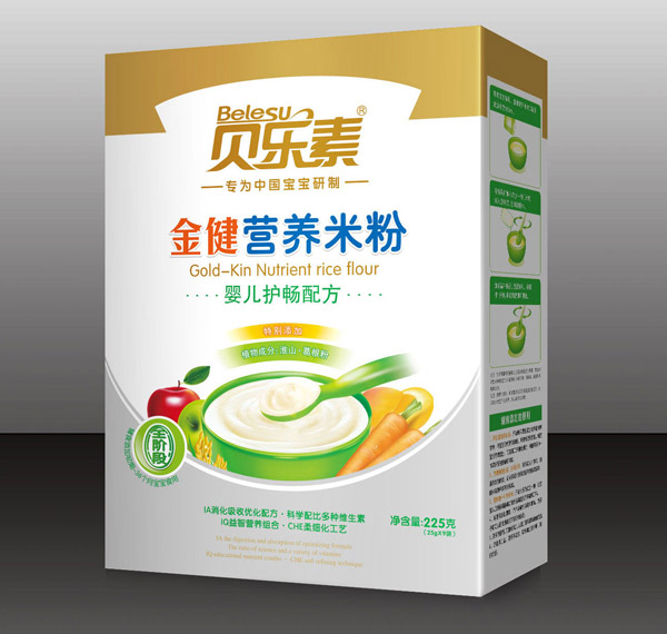 貝樂素嬰兒護(hù)腸金健米粉