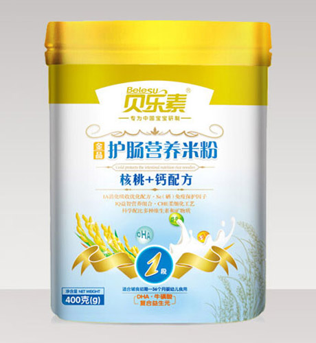 貝樂素核桃+鈣護(hù)腸米粉1段