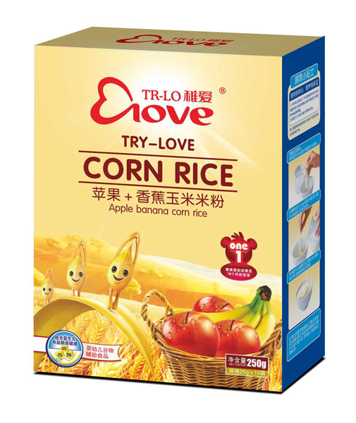 稚愛(ài)蘋(píng)果+香蕉玉米米粉1段