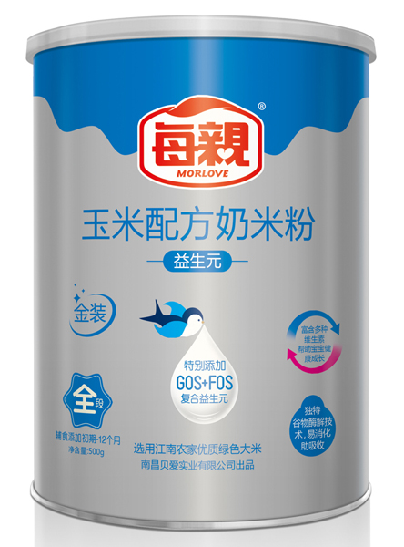 每親益生元玉米配方奶米粉全段