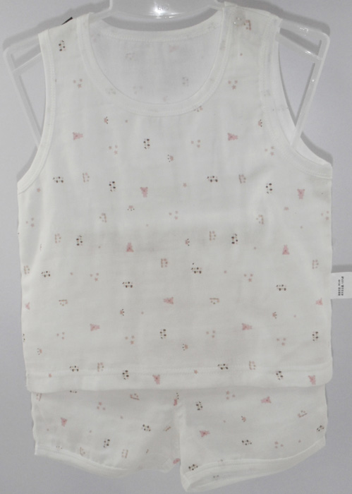 娃愛的蓓蓓無袖花紋內(nèi)衣套裝