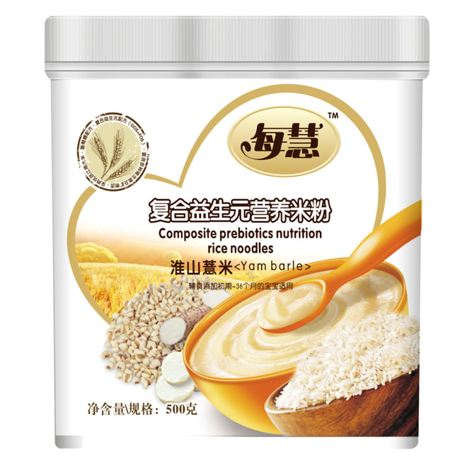 每慧復合益生元營養(yǎng)米粉淮山薏米500