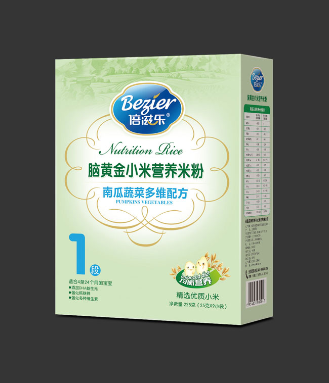 倍滋樂腦黃金小米南瓜蔬菜多維營養(yǎng)米粉