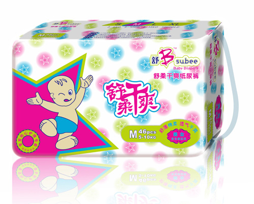 舒B舒柔干爽透氣紙尿褲M46