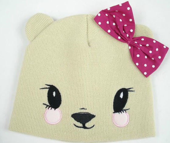 幼之戀花臉小貓米黃色