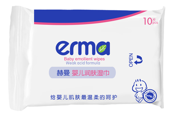 赫曼嬰兒潤(rùn)膚濕巾10片