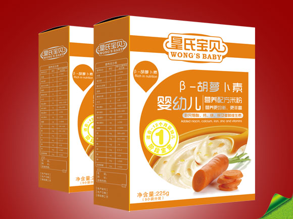 皇氏寶貝盒裝β胡蘿卜素營養(yǎng)米粉1段