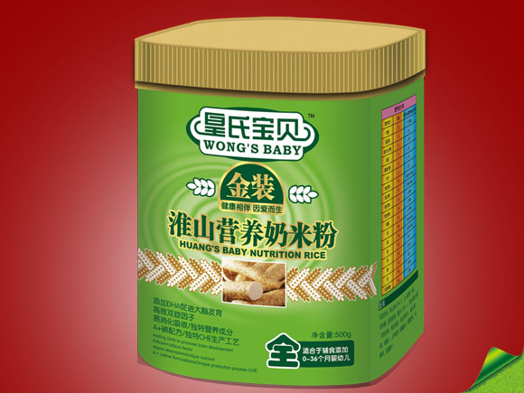 皇氏寶貝金裝500g淮山營養(yǎng)奶米粉全段