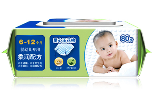 邦怡愛心壓花棉柔潤嬰兒濕巾