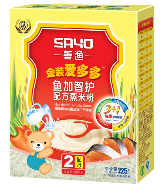 善漁金裝愛多多魚加智護(hù)配方蒸米粉