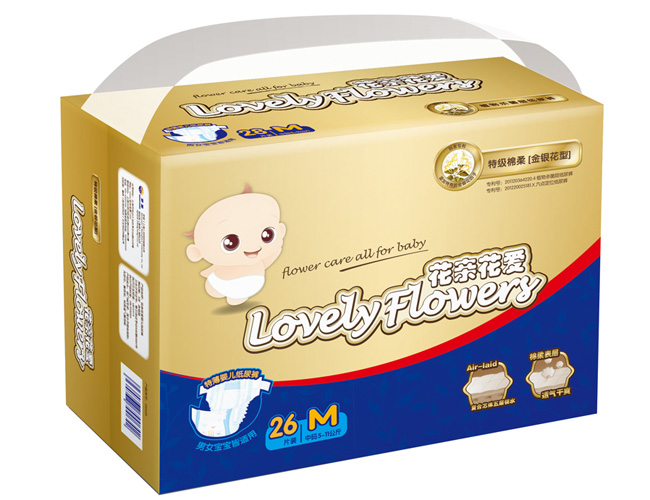 Aptamil花親花愛特級(jí)綿柔金銀花紙尿褲M26