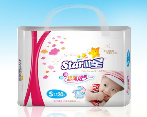 帥星超薄透氣嬰兒紙尿褲S