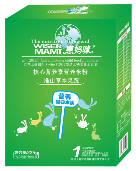 惠媽咪淮山草本果蔬核心營(yíng)養(yǎng)素營(yíng)養(yǎng)米粉盒裝