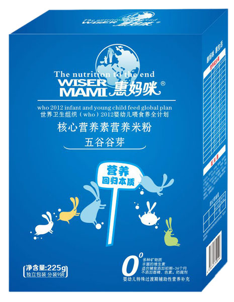 惠媽咪五谷谷芽核心營養(yǎng)素營養(yǎng)米粉225g