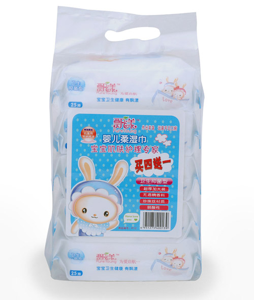 飄漾衛(wèi)生抑菌型嬰兒柔濕巾