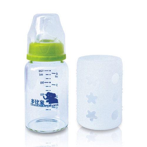 多比象嬰兒直身奶瓶綠色