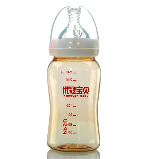 優(yōu)冠寶貝PPSU奶瓶240ml白色