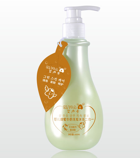 艾盧卡嬰兒蜂蜜牛奶洗發(fā)沐浴二合一
