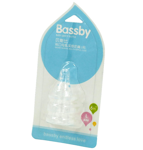 貝斯比標口母乳實感奶嘴(三個裝)L碼